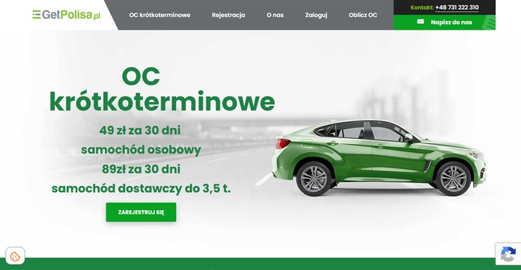 GetPolisa.pl – OC krótkoterminowe